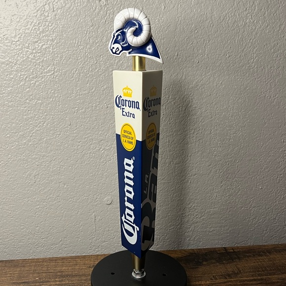 Corona Dining Rare La Rams Corona Extra Keg Beer Tap Handle Man
